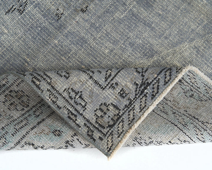 Gray Turkish Oushak Rug 8'11" x 5'2" Hand-Knotted | No. VR81347