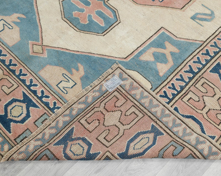 Multicolor Turkish Oushak Rug 6'2" x 8'7" Hand-Knotted | No. VR81445