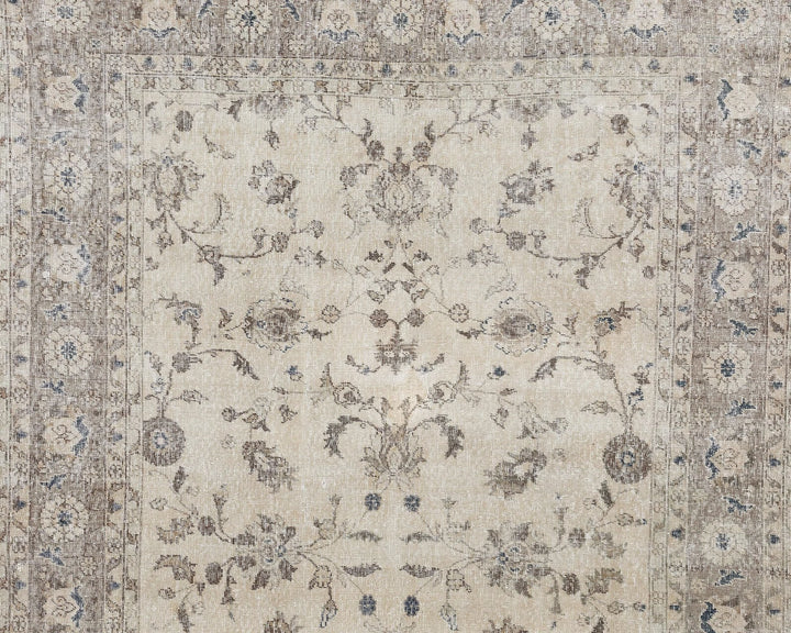 Multicolor Turkish Oushak Rug 7'3" x 10'6" Hand-Knotted | No. VR81702
