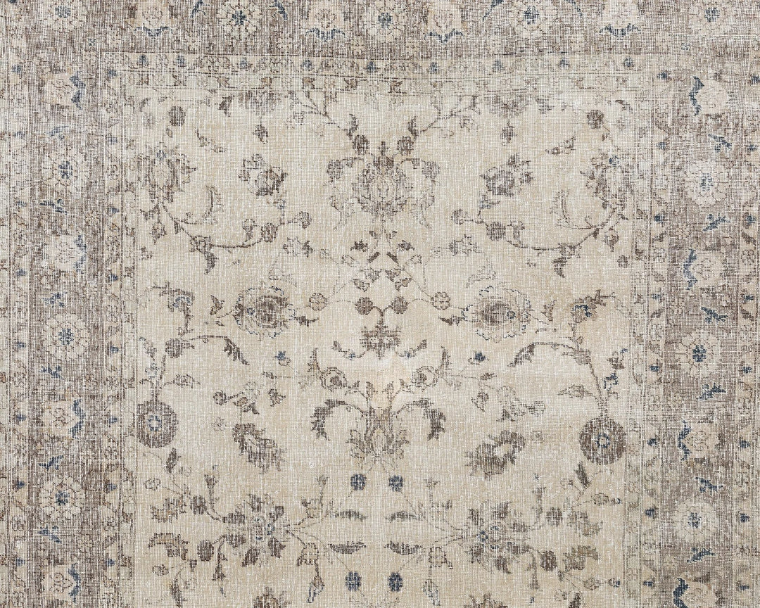Multicolor Turkish Oushak Rug 7' 3" x 10' 6" Hand-Knotted | No. VR81702
