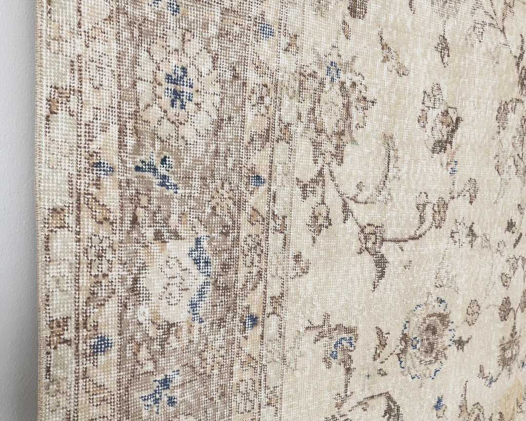 Multicolor Turkish Oushak Rug 7'3" x 10'6" Hand-Knotted | No. VR81702