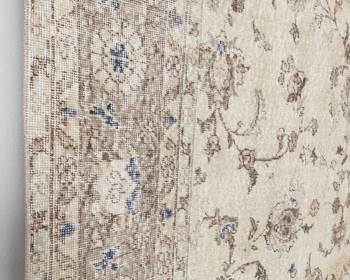 Multicolor Turkish Oushak Rug 7'3" x 10'6" Hand-Knotted | No. VR81702