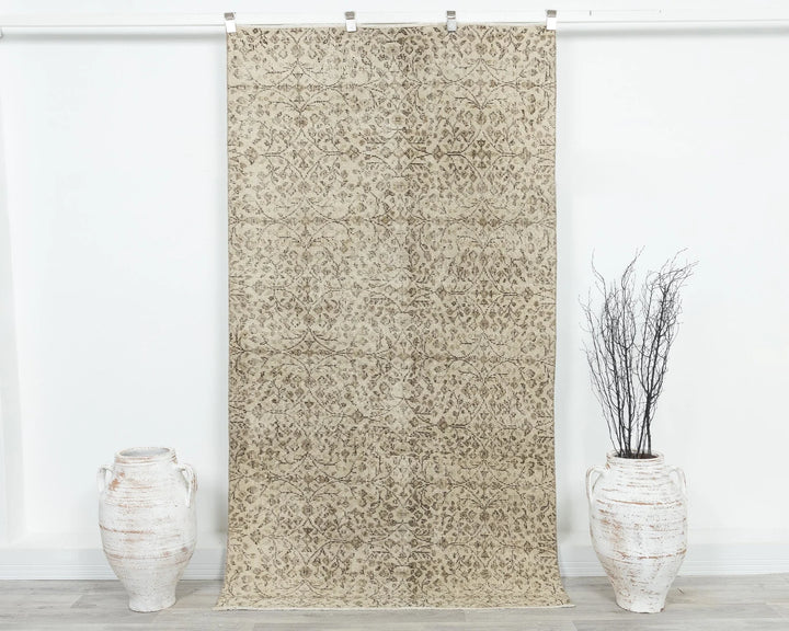 Multicolor Turkish Oushak Rug 3' 10" x 7' 4" Hand-Knotted | No. VR81802