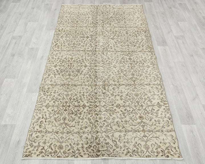 Multicolor Turkish Oushak Rug 3' 10" x 7' 4" Hand-Knotted | No. VR81802
