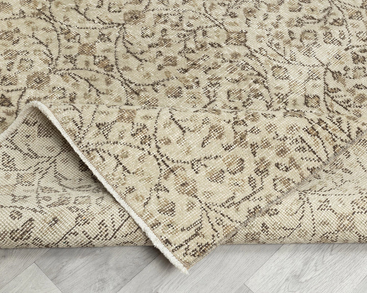 Multicolor Turkish Oushak Rug 3' 10" x 7' 4" Hand-Knotted | No. VR81802