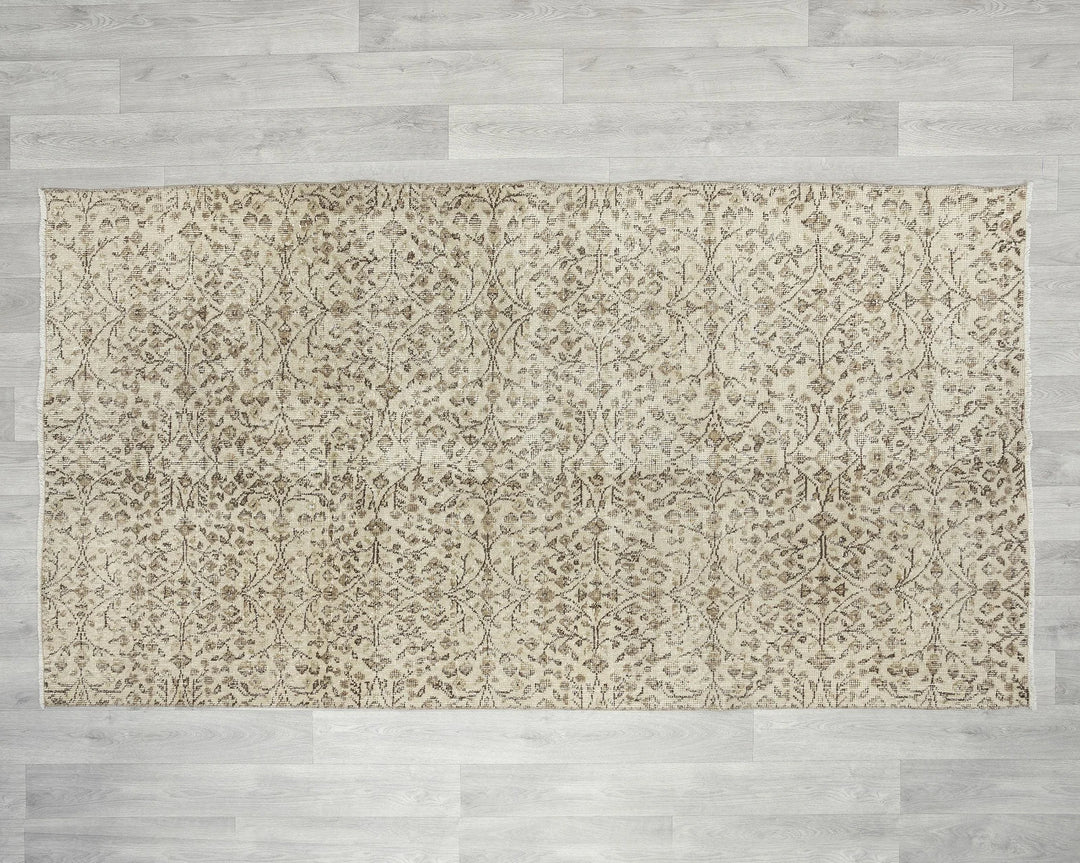 Multicolor Turkish Oushak Rug 3' 10" x 7' 4" Hand-Knotted | No. VR81802
