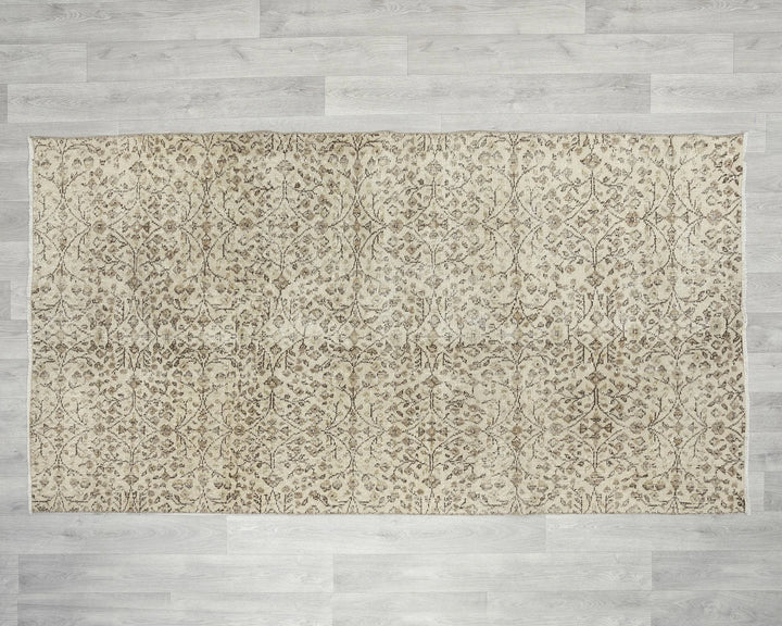 Multicolor Turkish Oushak Rug 3' 10" x 7' 4" Hand-Knotted | No. VR81802
