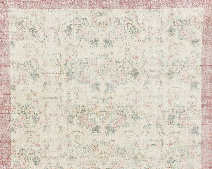 Multicolor Turkish Oushak Rug 9' 8" x 6' 7" Hand-Knotted | No. VR81987