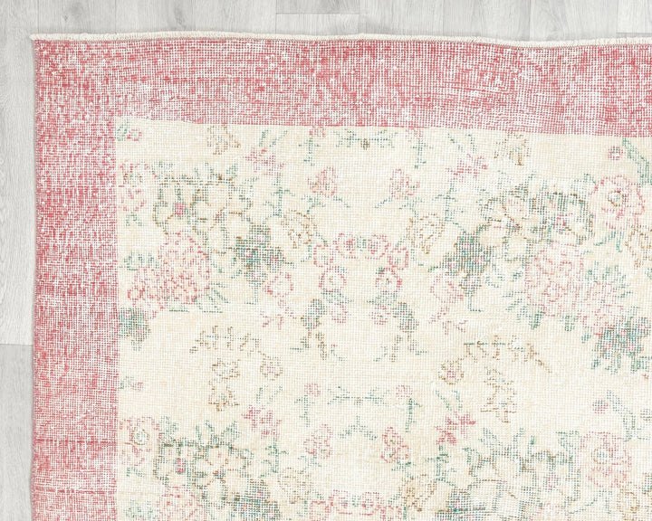 Multicolor Turkish Oushak Rug 9' 8" x 6' 7" Hand-Knotted | No. VR81987