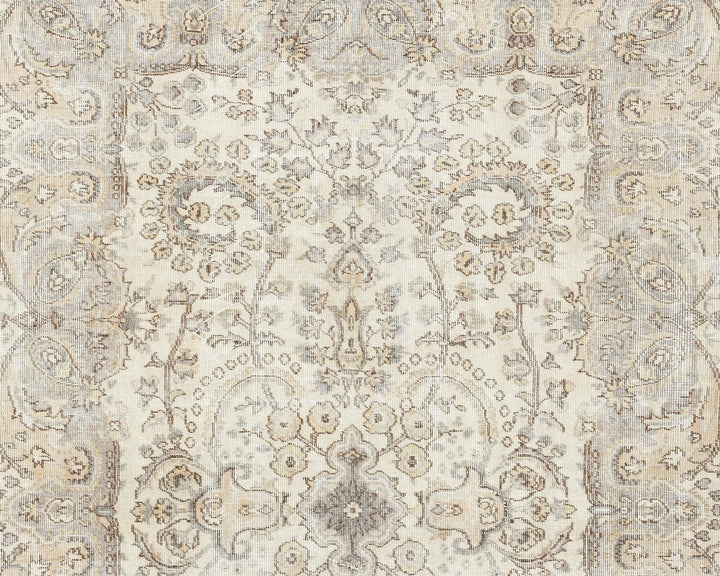Beige Turkish Oushak Rug 5' 7" x 8' 8" Hand-Knotted view