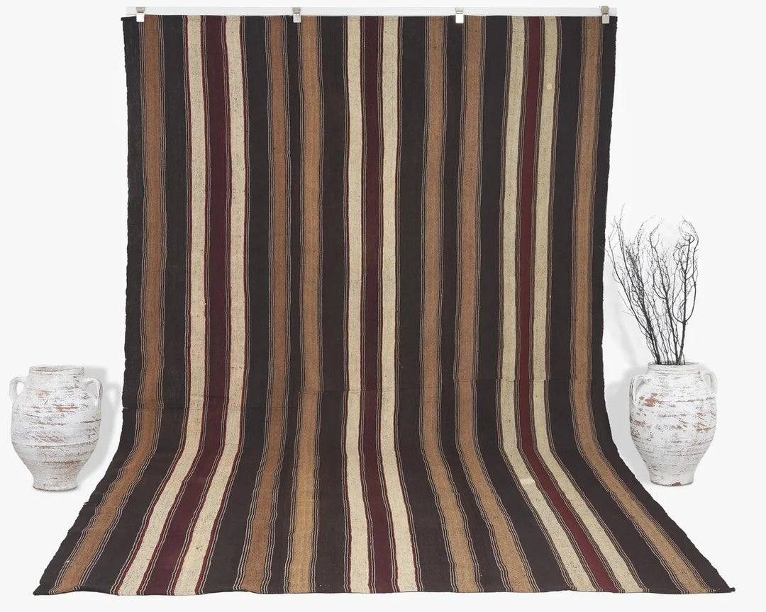 Multicolor Turkish Kilim Rug 7' 1" x 11' 8" Flat-Weave | No. VR82133