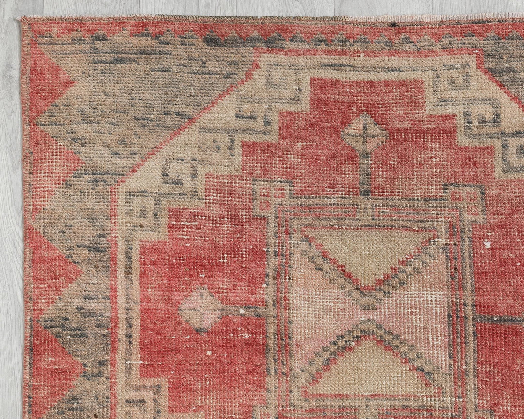 Multicolor Turkish Oushak Rug 2'11" x 11'11" Hand-Knotted | No. VR82184