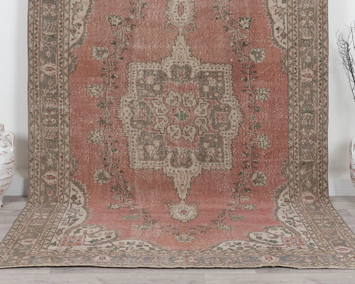 Multicolor Turkish Oushak Rug 9' 8" x 6' 5" Hand-Knotted | No. VR82322