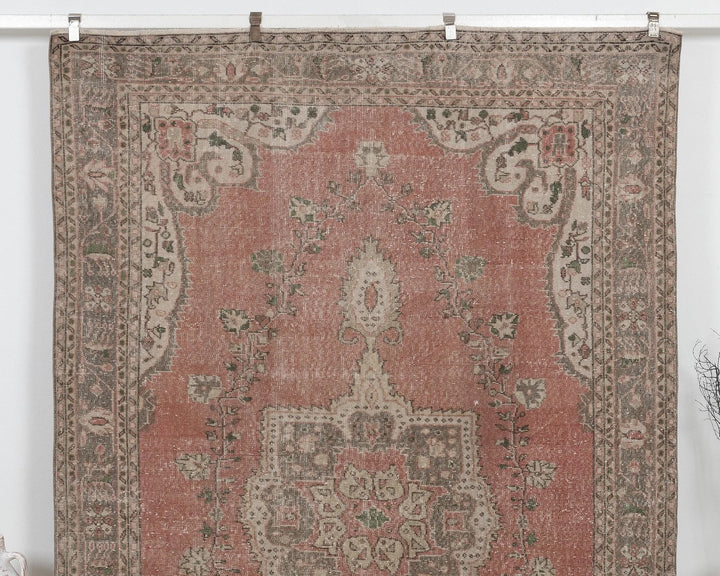 Multicolor Turkish Oushak Rug 9' 8" x 6' 5" Hand-Knotted | No. VR82322