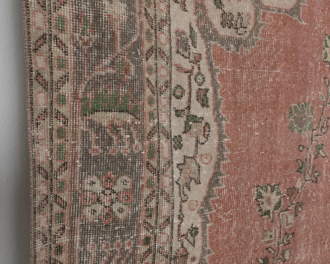 Multicolor Turkish Oushak Rug 9' 8" x 6' 5" Hand-Knotted | No. VR82322