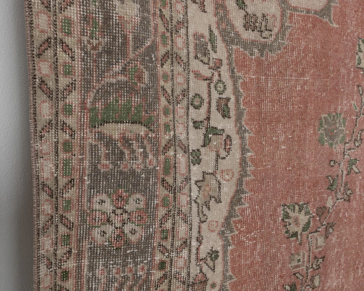Multicolor Turkish Oushak Rug 9' 8" x 6' 5" Hand-Knotted | No. VR82322