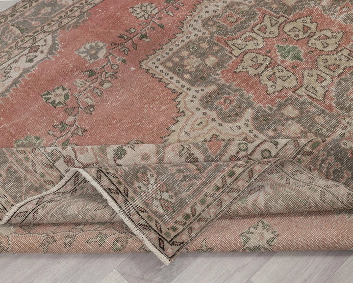 Multicolor Turkish Oushak Rug 9' 8" x 6' 5" Hand-Knotted | No. VR82322