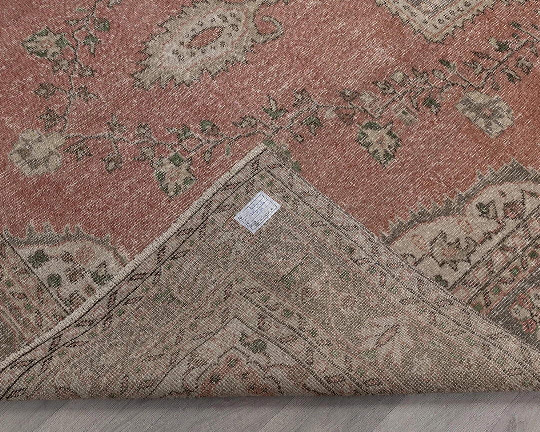 Multicolor Turkish Oushak Rug 9' 8" x 6' 5" Hand-Knotted | No. VR82322