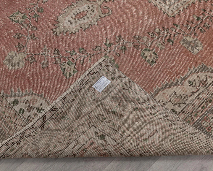 Multicolor Turkish Oushak Rug 9' 8" x 6' 5" Hand-Knotted | No. VR82322