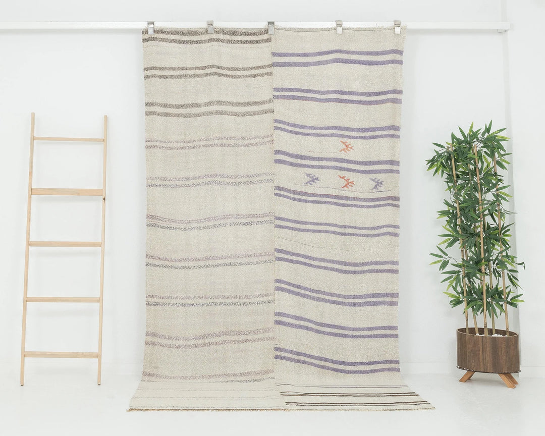 Multicolor Turkish Kilim Rug 4' 9" x 8' 5" Flat-Weave | No. VR82452