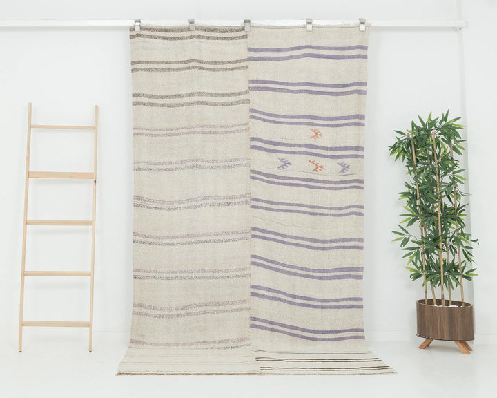 Multicolor Turkish Kilim Rug 4' 9" x 8' 5" Flat-Weave | No. VR82452