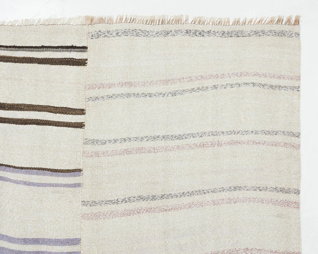 Multicolor Turkish Kilim Rug 4' 9" x 8' 5" Flat-Weave | No. VR82452