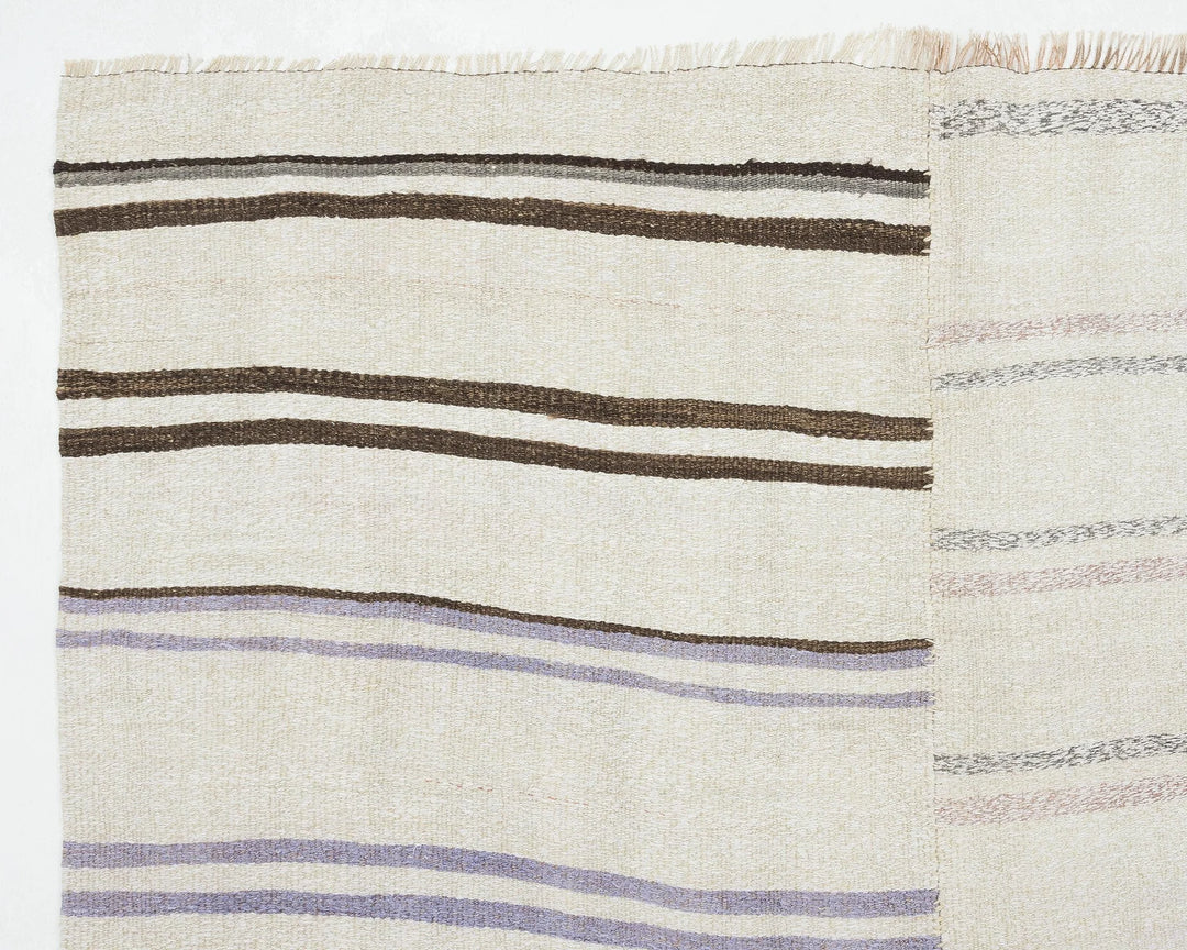 Multicolor Turkish Kilim Rug 4' 9" x 8' 5" Flat-Weave | No. VR82452