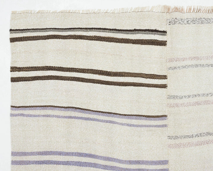 Multicolor Turkish Kilim Rug 4' 9" x 8' 5" Flat-Weave | No. VR82452