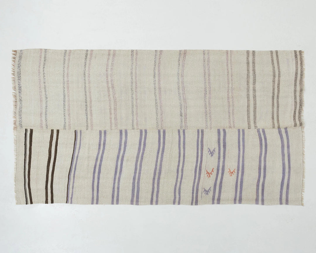 Multicolor Turkish Kilim Rug 4' 9" x 8' 5" Flat-Weave | No. VR82452