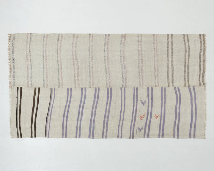 Multicolor Turkish Kilim Rug 4' 9" x 8' 5" Flat-Weave | No. VR82452
