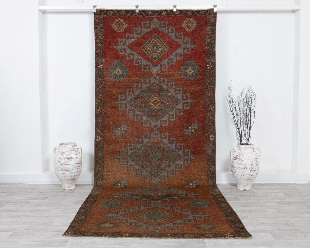 Multicolor Turkish Oushak Rug 5' x 11' Hand-Knotted