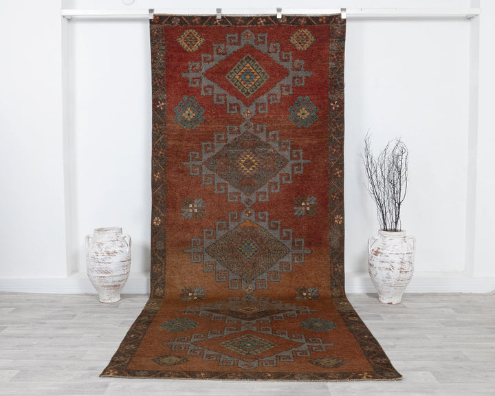 Multicolor Turkish Oushak Rug 5' x 11' Hand-Knotted