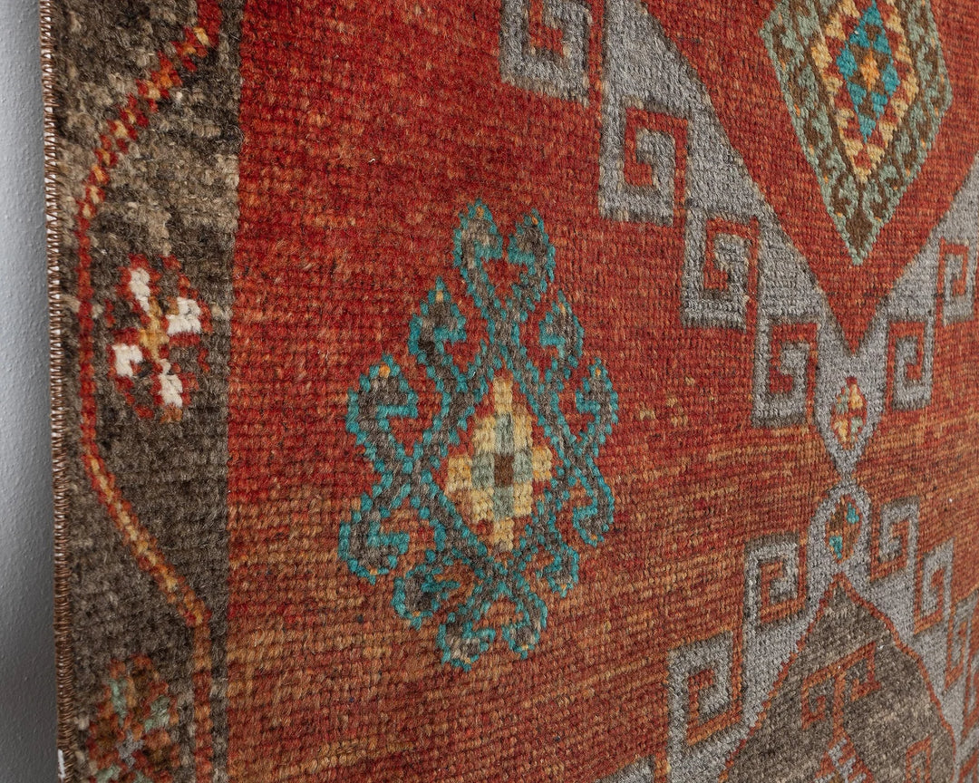 Multicolor Turkish Oushak Rug 5' x 11' Hand-Knotted close-up