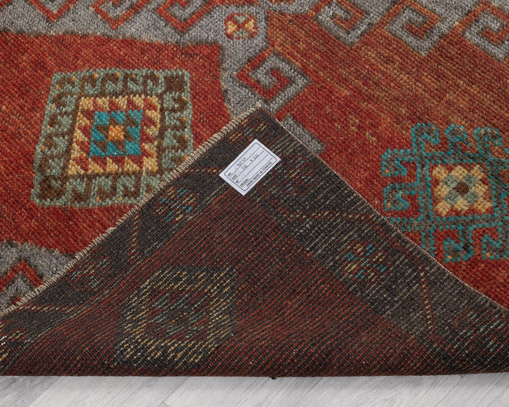 Multicolor Turkish Oushak Rug 5' x 11' Hand-Knotted texture
