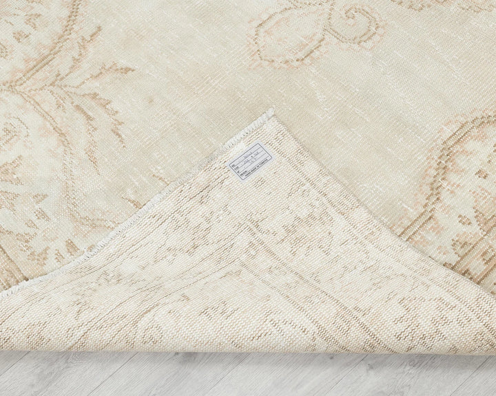 Pink Turkish Oushak Rug 4'10" x 8'1" Hand-Knotted | No. VR82673