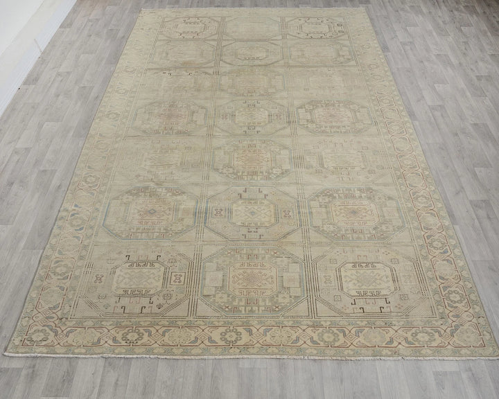 Blue Turkish Oushak Rug 8' x 12' Hand-Knotted view 9