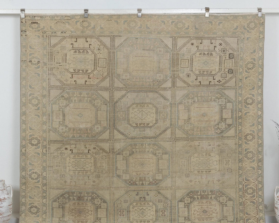 Blue Turkish Oushak Rug 8' x 12' Hand-Knotted view