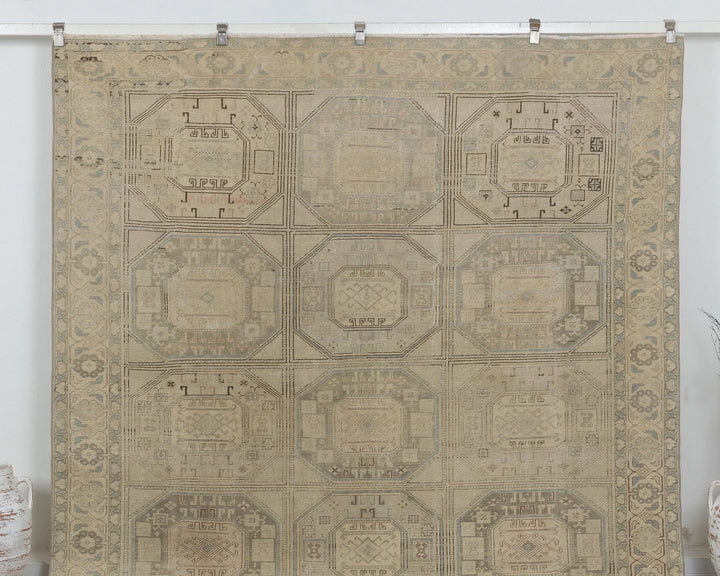 Blue Turkish Oushak Rug 8' x 12' Hand-Knotted view