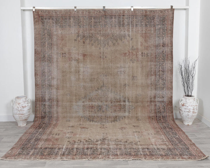 Multicolor Turkish Oushak Rug 8' 6" x 11' 2" Hand-Knotted | No. VR82687