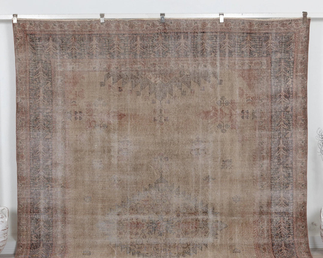Multicolor Turkish Oushak Rug 8' 6" x 11' 2" Hand-Knotted | No. VR82687