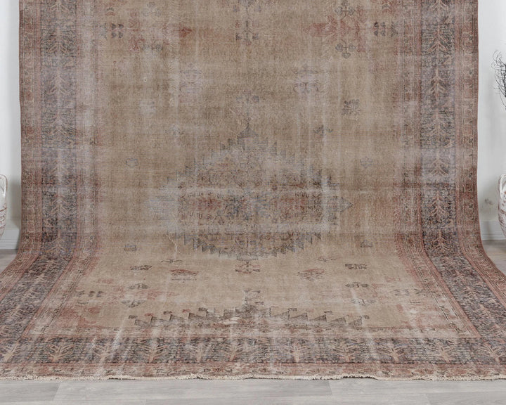 Multicolor Turkish Oushak Rug 8' 6" x 11' 2" Hand-Knotted | No. VR82687
