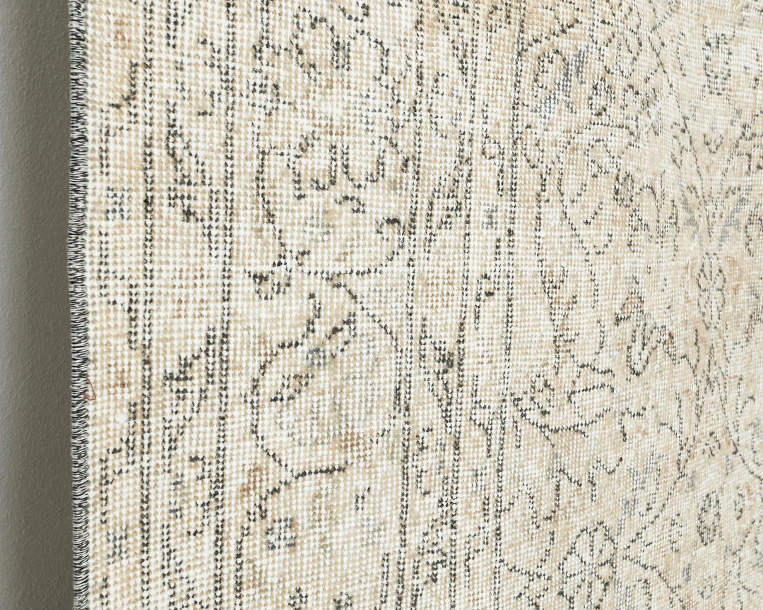 Multicolor Turkish Oushak Rug 6' 5" x 10' Hand-Knotted close-up