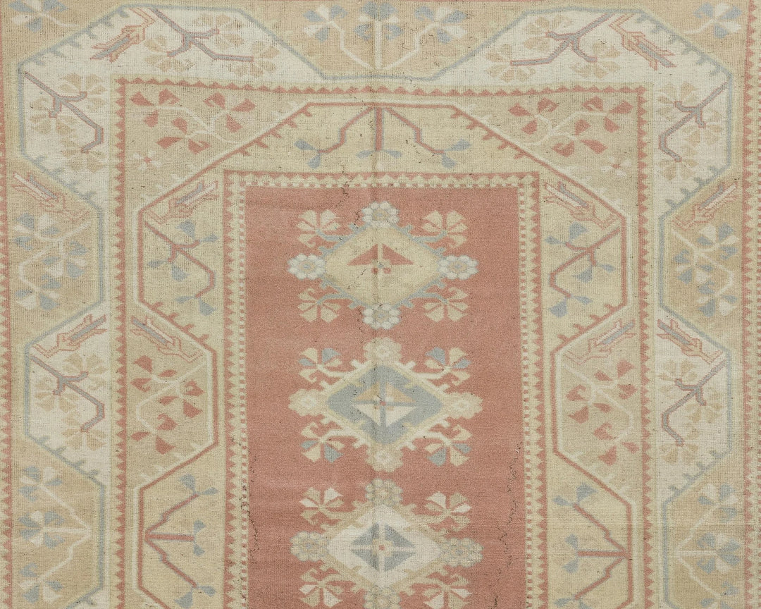 Multicolor Turkish Oushak Rug 5' 3" x 7' 7" Hand-Knotted | No. VR82788