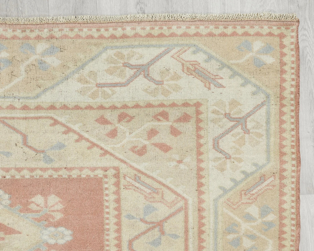 Multicolor Turkish Oushak Rug 5' 3" x 7' 7" Hand-Knotted | No. VR82788
