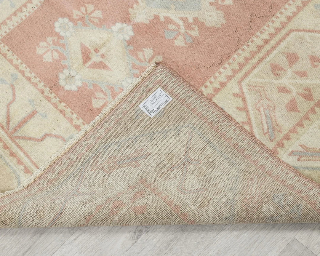 Multicolor Turkish Oushak Rug 5' 3" x 7' 7" Hand-Knotted | No. VR82788