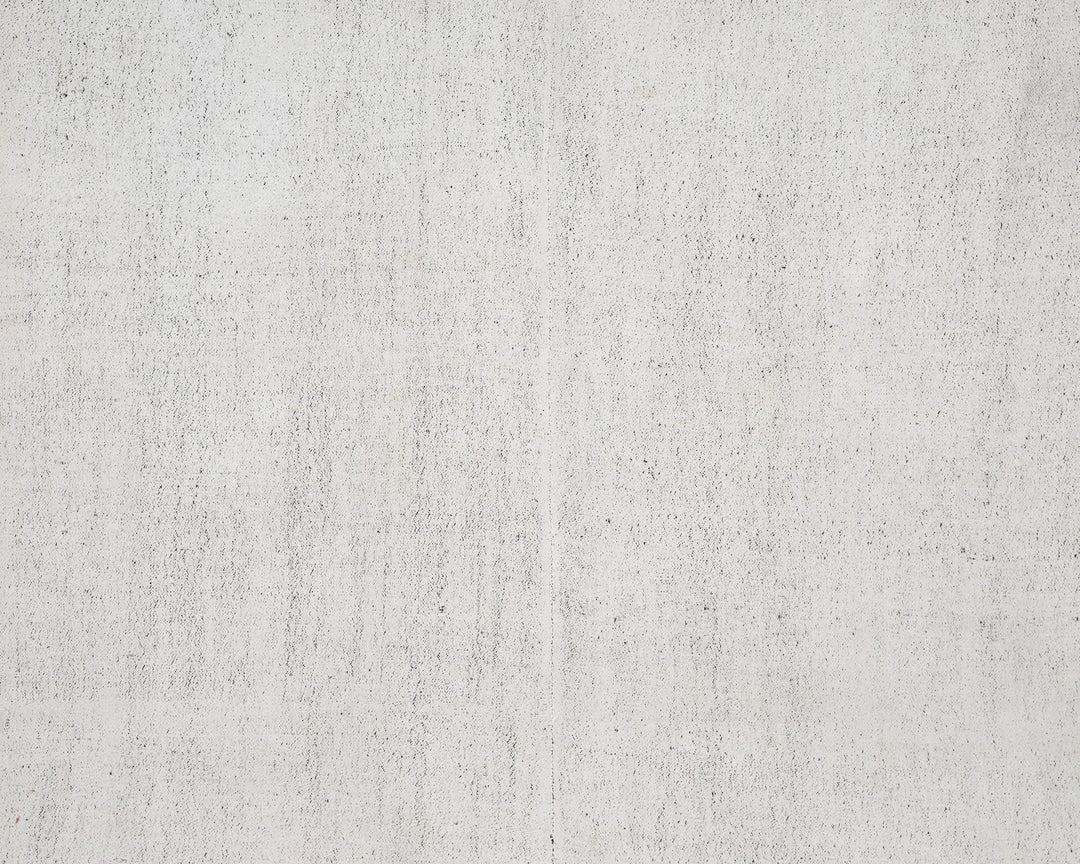 White Turkish Kilim Rug 6'11" x 10'10" Flat-Weave | No. VR82820