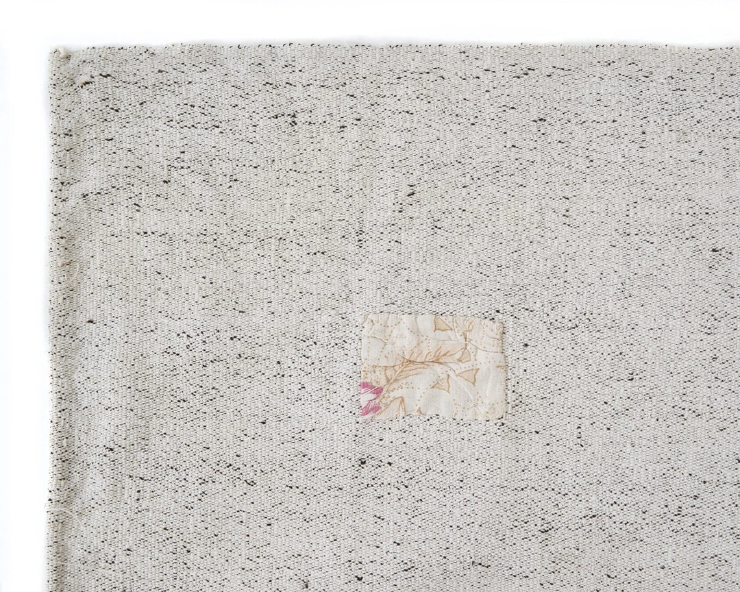 White Turkish Kilim Rug 6'11" x 10'10" Flat-Weave | No. VR82820