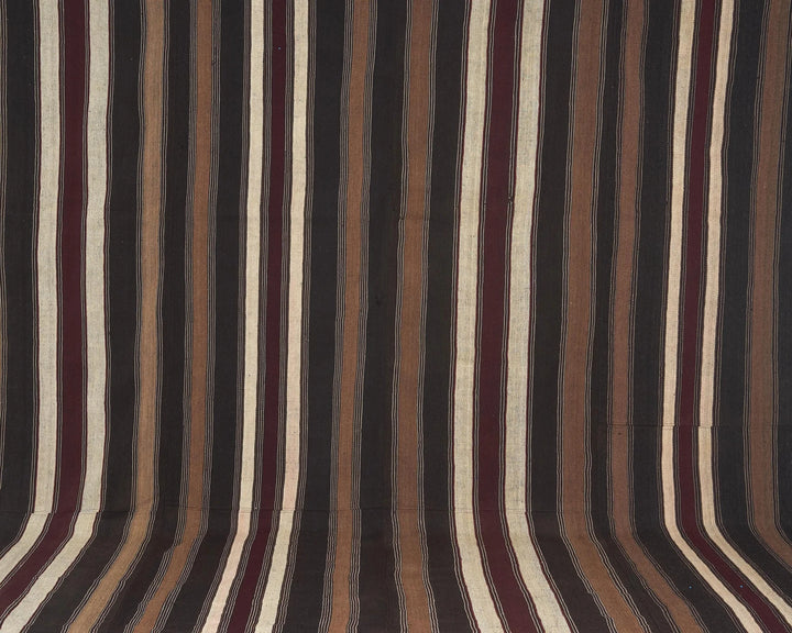 Brown Turkish Kilim Rug 9' 2" x 12' 10" Flat-Weave | No. VR82848