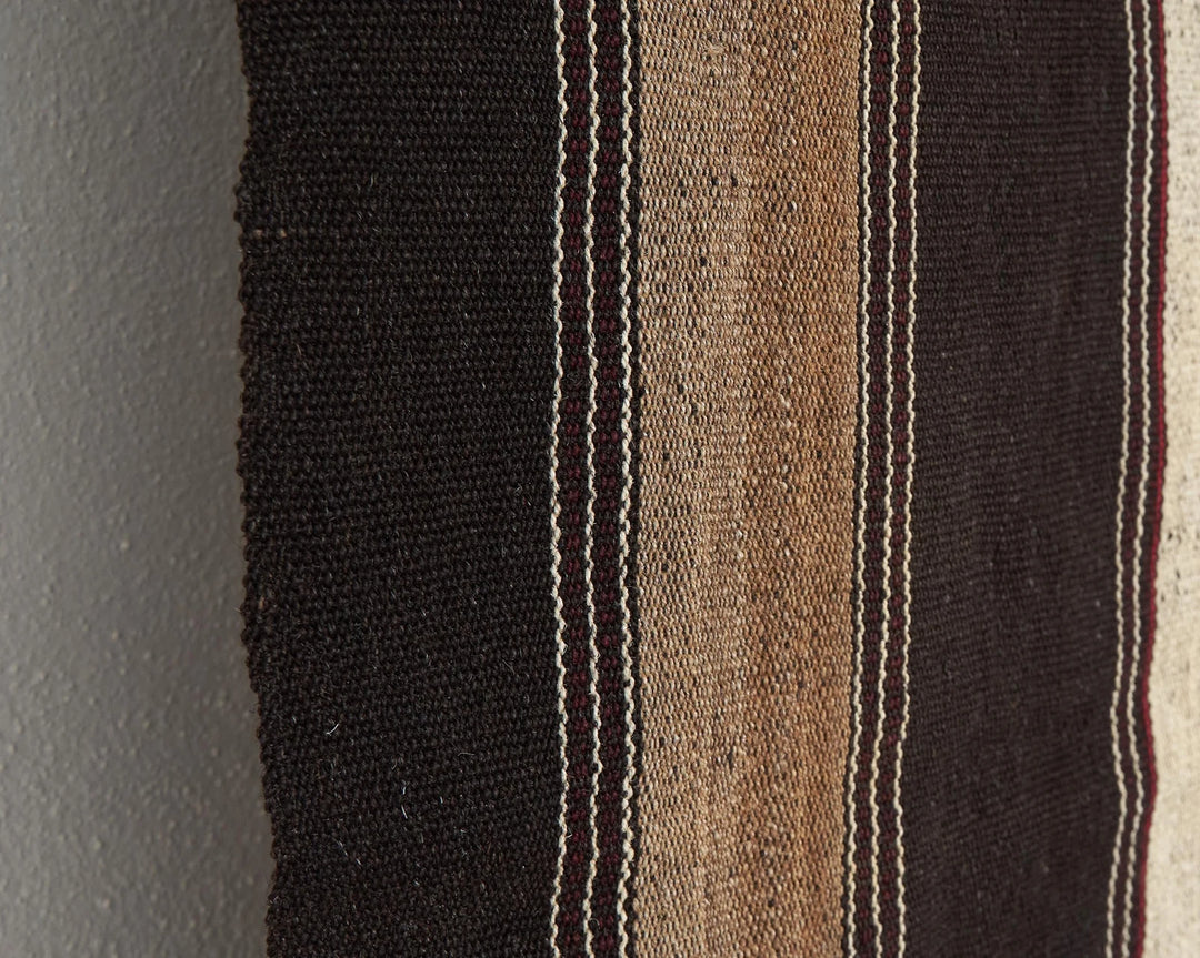 Brown Turkish Kilim Rug 9' 2" x 12' 10" Flat-Weave | No. VR82848