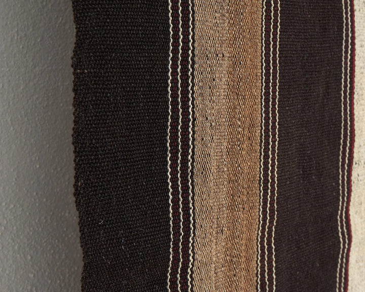 Brown Turkish Kilim Rug 9' 2" x 12' 10" Flat-Weave | No. VR82848